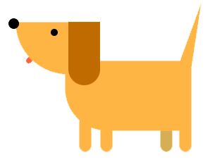 Анимированная собака